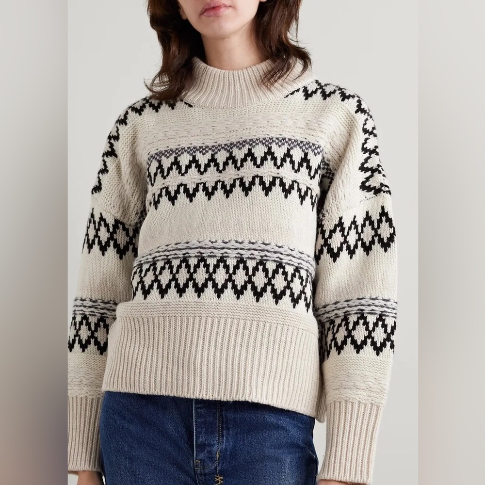 Rag & Bone Willow Wool Fair Isle Turtleneck